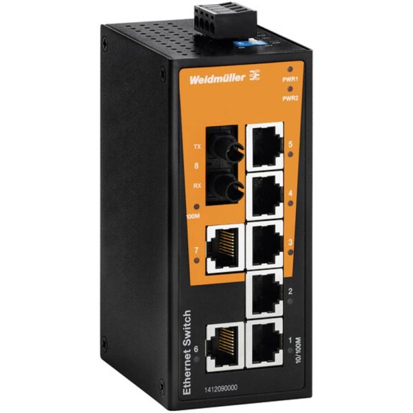 Weidmüller IE-SW-BL08T-7TX-1ST priemyselný ethernetový switch 10 / 100 MBit/s; 1412100000