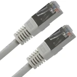 Patchkábel FTP Cat.5e RJ45-RJ45 3 m šedý / Sieťový kábel / Tienený / Economy