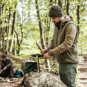 Bushman Pánska mikina Durong II, pieskovo hnedá XS