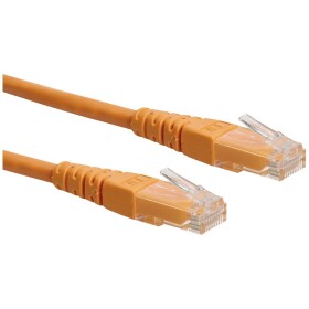 Roline 21.15.1537 RJ45 sieťové káble, prepojovacie káble CAT 6 U/UTP 1.00 m oranžová netienený 1 ks; 21.15.1537