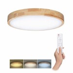 Solight W08010 LED osvetlenie s diaľkovým ovládačom SOLID Oak / 60W / 4200lm / priemer 51cm (8592718037000)