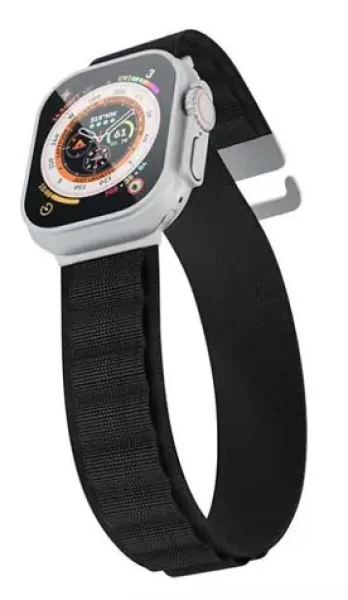 Epico Alpine Nylonový remienok pre Apple Watch 42/44/45/49mm čierna (63418141300002)