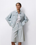 Yerse Indigo Blue Denim Bermuda Shorts 056 INDIGO XS