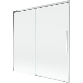 MEXEN/S - Rox vaňová zástena 2-krídlová posuvná 160 x 150, transparent, chróm 8C9-160-001-01-00