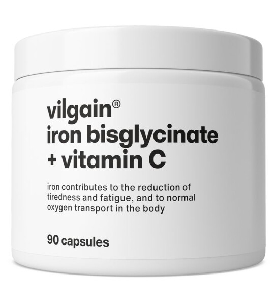 Vilgain Železo bisglycinát + Vitamín C – 90 kapsúl