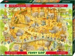 HEYE Puzzle Šialená ZOO: Africká expozícia