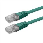 Roline 21.51.1543 RJ45 sieťové káble, prepojovacie káble CAT 6 U/UTP 2.00 m zelená netienený 1 ks; 21.51.1543