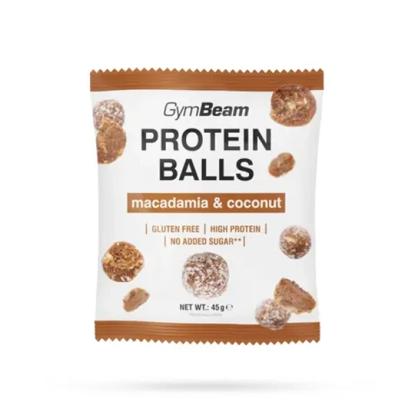 Proteínové guličky - GymBeam (macadamia coconut, 45 g) (97702-2-45g-macadamiacoconut)