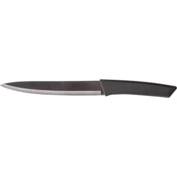 Lamart Slant Nôž plátkovací 20 cm strieborno-čierna / Nôž plátkovací / čepeľ 20 cm / celková dĺžka 33 cm (8590669379446)