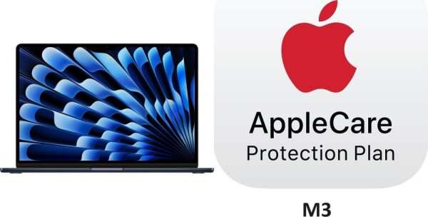 Apple Laptop Apple MacBook Air 15 M3 / 24 GB / 512 GB (MC9L4ZE/A) + AppleCare Protection Plan dla 15-inch MacBook Air (M3)