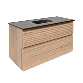 Kúpeľňová skrinka 2 zásuvková s umývadlom Naturel Savona 98x53x44, 8 cm dub Halifax mat SAVONA2100DHC SAVONA2100DHC