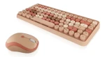 Keysonic KSKM-5200M-RF béžová / Klávesnica s myšou / Mini / RF 2,4 GHz / nemecký layout / 86 kláves (61011)