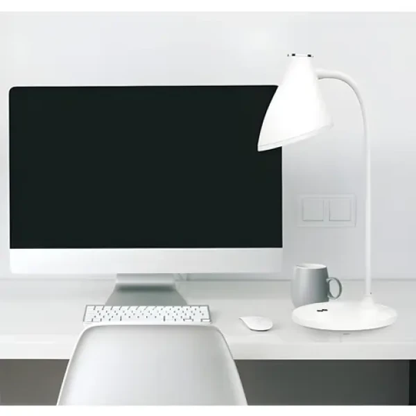 Platinet Stolová LED lampa PDL6730 biela / 5 W / 200 lm / 3700-4200 K / stmievateľná / batéria 2400 mAh (PLADLL6730BL)