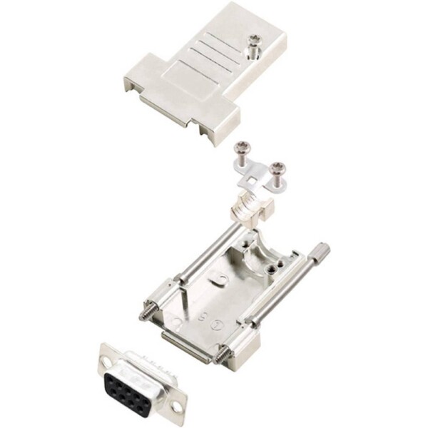 Encitech DTSL09-T-JSRG+DMS-K 6355-0040-31 sada D-SUB zásuvková lišta 180 ° Pólov: 9 spájkovaný 1 sada; 6355-0040-31