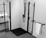 POLYSAN - ZOOM BLACK štvorcová sprchová zástena 800x800, rohový vstup ZL4815BL-02