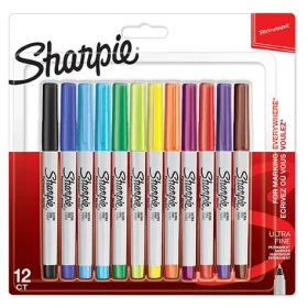 Sharpie Ultra Fine Popisovač permanentný mix farieb 0.5mm 12ks (2065408)