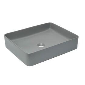 Umývadlo na dosku SAT Infinitio 50x40 cm šedá mat bez prepadu SATINF5040LGRM SATINF5040LGRM
