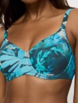 Dámska plavková podprsenka Summer Fleur W 02 - Triumph tmavá kombinace tyrkysové (M025) 038F