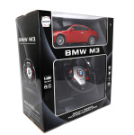 Mamido Mamido Autíčko na diaľkové ovládanie BMW M3 1:18 s volantom červené