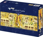 BlueBird Panoramatické puzzle Egyptské hieroglyfy