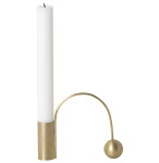 Ferm LIVING Kovový svietnik Brass Balance Candle Holder