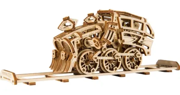 Wooden City 3D Drevené puzzle Dream Express s koľajnicami