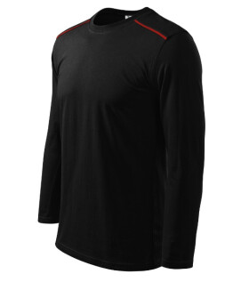 Tričko s dlhým rukávom unisex čierne M