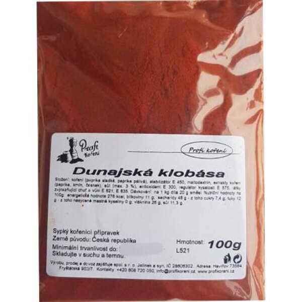 Dunajská klobása (100 g) korenie - Koření - Koření