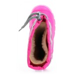 Demar Mammut ružová s vlnenou vložkou zimné barefoot gumáky 33 EUR