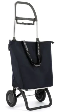 Rolser Mini Bag MF 2 Logic tmavo šedá / Nákupná taška na kolieskach / objem 15-21 l / nosnosť 40 kg