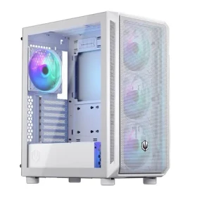 Endorfy Arx 500 ARGB biela / Mid tower / ATX / 4X 140mm / 2x USB-A + USB-C / mesh / priehľadná bočnica / bez zdroja (EY2A018)