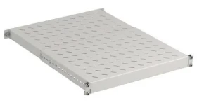 EFB Regálová polica 19" sivá / 1U / hĺbka 500-900 mm / nosnosť 150 kg (691653GR.80)