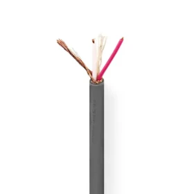 Nedis Mikrofónny kábel 2 x 0.23 mm2 tmavo šedá / Meď / 100.0 m / Okrúhly / PVC / Role (COTR15010GY100)