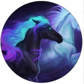 Jedlý papier neonových koní fantasy 19,5 cm - Pictu Hap - Pictu Hap