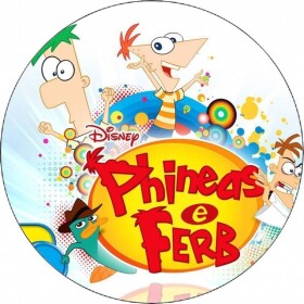 Jedlý papier Phineas a Ferb logo 19,5 cm - Pictu Hap