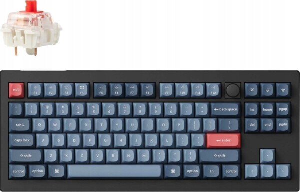 Keychron Keychron - V3 Max QMK/VIA Wireless Custom Mechanical Keyboard - Klawiatura mechaniczna Fully Assembled Knob Red
