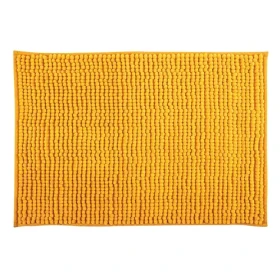 MSV Kúpeľňová predložka CHENILLE žltá / mikrovlákno / protišmyková / 40 x 60 cm