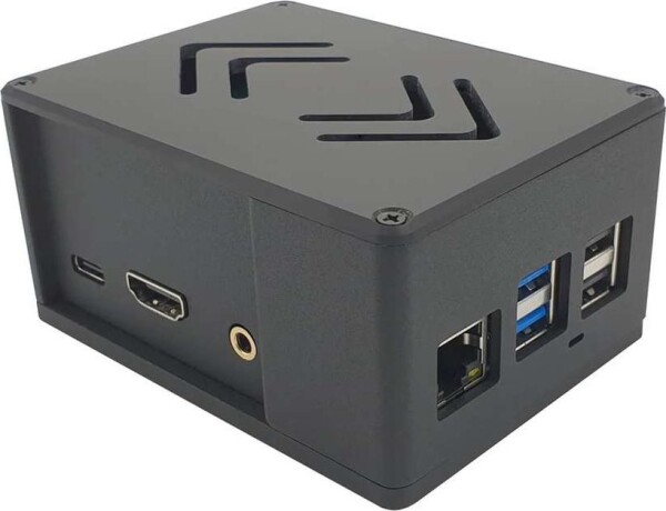 Allnet Radxa Rock 3A - professionelles Aluminium Gehäuse ecoPI PRO HP, schwarz