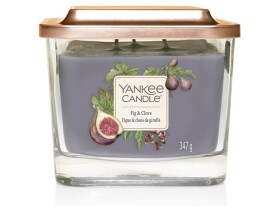 Yankee Candle Elevation Fig amp; Clove stredný pohár hranatý 347g / doba horenia až: 38h / 3 Knôty (5038581082417)