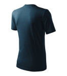 Klasické tričko unisex tmavomodré L