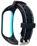 Beline Sport Strap pre XIAOMI Mi Band 7 čierno-modrá / Náhradný silikónový remienok