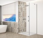 GELCO TRINITY CHROM štvorcový kút 1200x1200 ľavý, číre sklo, GT5612-12CL-CH GT5612-12CL-CH