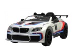 Mamido Detské elektrické autíčko BMW M6 GT3 2 x 45W biele