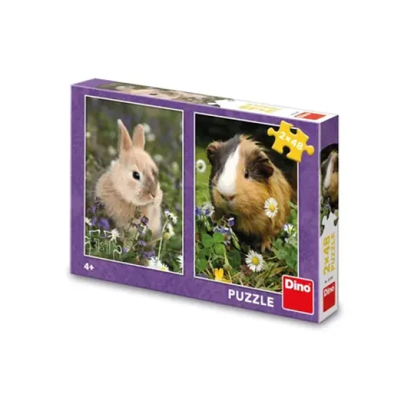 Dino Puzzle Zajačik a morča
