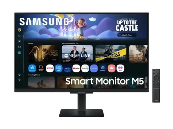27" Samsung SMART Monitor M5 M50F čierna / SMART monitor / IPS / 1920x1080 / 60 Hz / Wi-Fi / Bluetooth / 2x HDMI (LS27FM500EUXEN)