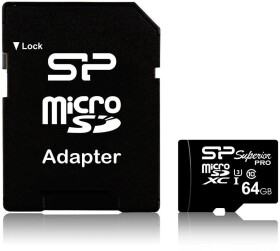 Silicon Power Superior Pro MicroSDXC 64 GB Class 3 UHS-I (SP064GBSTXDU3V10SP)