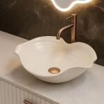 REA - Keramické umývadlo na dosku HM-02 Handmade ART REA-U6329