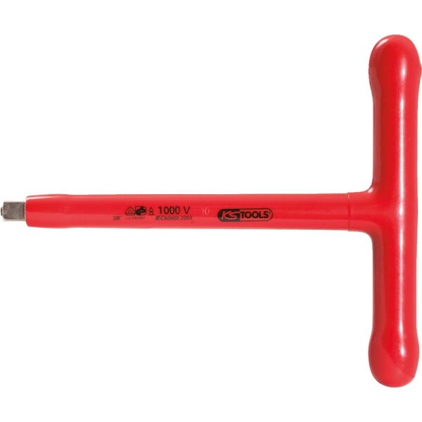 3/8" nástrčný kľúč s T-rúčkou s ochrannou izoláciou, 200 mm KS Tools 117.3820; 117.3820