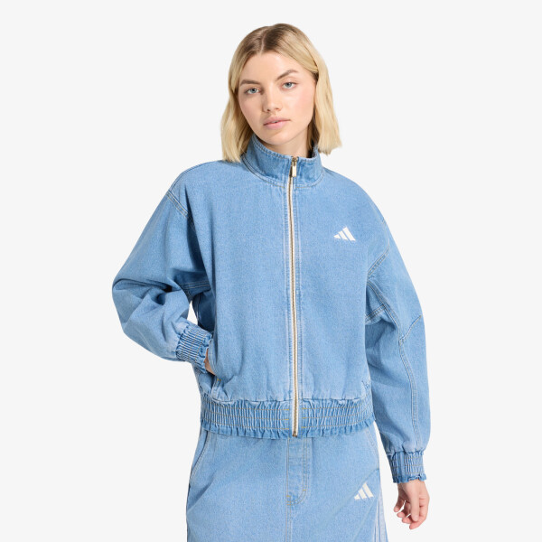 Bunda adidas Stadium Washed Denim Loose Fit Jacket Crystal Sky S