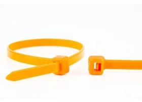 WKK oranžová 370x4,8 mm / Káblová sťahovacia páska / rozpojiteľná / plast / 100 ks (110226371)